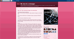 Desktop Screenshot of benicetoastranger.blogspot.com