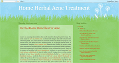 Desktop Screenshot of homeherbalacnetreatment.blogspot.com