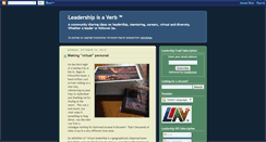 Desktop Screenshot of leadershipisaverb.blogspot.com
