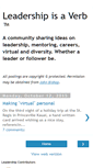 Mobile Screenshot of leadershipisaverb.blogspot.com