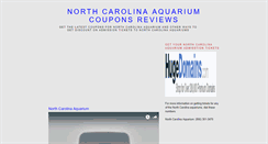 Desktop Screenshot of northcarolinaaquariumcoupons.blogspot.com