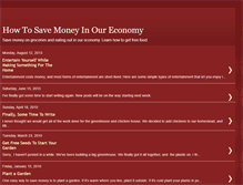 Tablet Screenshot of howtosavemoneyinoureconomy.blogspot.com