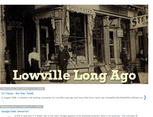 Tablet Screenshot of lowvillelongago.blogspot.com