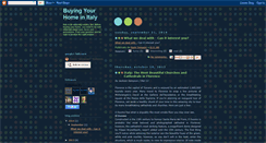 Desktop Screenshot of buyinghomeinitaly.blogspot.com