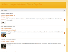 Tablet Screenshot of ciclismoresponsableespuna.blogspot.com