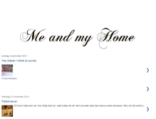 Tablet Screenshot of meandmyhome.blogspot.com