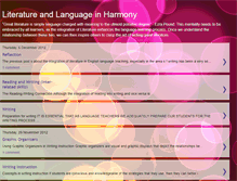 Tablet Screenshot of literatureandlanguageinharmony.blogspot.com