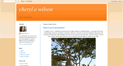 Desktop Screenshot of cherylewilson.blogspot.com