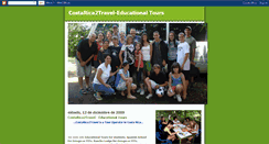 Desktop Screenshot of costarica2travel-educationaltours.blogspot.com