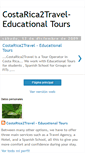 Mobile Screenshot of costarica2travel-educationaltours.blogspot.com