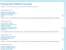 Tablet Screenshot of employmentdefensecounsel.blogspot.com