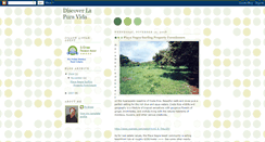 Desktop Screenshot of discoverlapuravida.blogspot.com