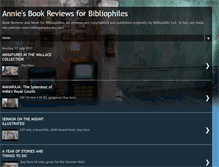 Tablet Screenshot of anniesbookreviewsforbibliophiles.blogspot.com