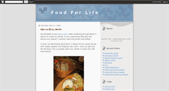 Desktop Screenshot of foodiesforlife.blogspot.com