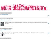 Tablet Screenshot of multi-maryfesto.blogspot.com