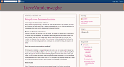 Desktop Screenshot of lievevandenweghe.blogspot.com