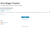 Tablet Screenshot of orkutbloggertemplate.blogspot.com