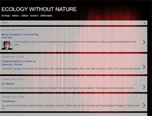 Tablet Screenshot of ecologywithoutnature.blogspot.com