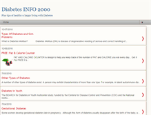 Tablet Screenshot of diabetesinfo2000.blogspot.com