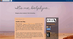 Desktop Screenshot of itsmedelphyne.blogspot.com