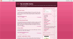 Desktop Screenshot of hipsensiblemama.blogspot.com