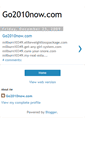 Mobile Screenshot of go2010now.blogspot.com