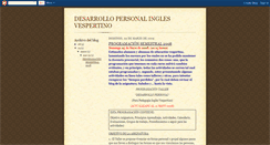 Desktop Screenshot of desarrollopersonalinglesvespertino.blogspot.com