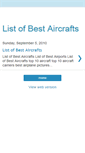 Mobile Screenshot of listofbestaircrafts.blogspot.com