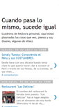 Mobile Screenshot of cuandopasalomismosucedeigual.blogspot.com