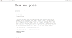 Desktop Screenshot of howwepose.blogspot.com