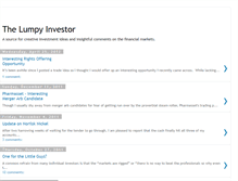 Tablet Screenshot of lumpyinvestor.blogspot.com