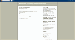 Desktop Screenshot of philippineacademyofophthalmology.blogspot.com