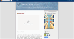 Desktop Screenshot of christianhealthforums.blogspot.com