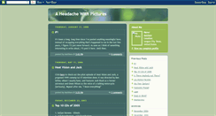 Desktop Screenshot of aheadachewithpictures.blogspot.com