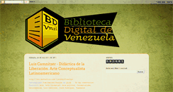 Desktop Screenshot of bibliotecadigitaldevenezuela.blogspot.com