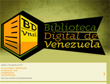 Tablet Screenshot of bibliotecadigitaldevenezuela.blogspot.com