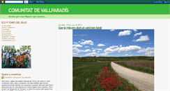 Desktop Screenshot of comunitatdevallparadis.blogspot.com