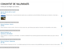 Tablet Screenshot of comunitatdevallparadis.blogspot.com