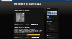 Desktop Screenshot of importedtileinindia.blogspot.com