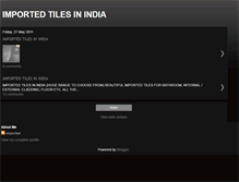 Tablet Screenshot of importedtileinindia.blogspot.com