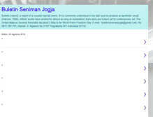 Tablet Screenshot of buletinsenimanjogja.blogspot.com