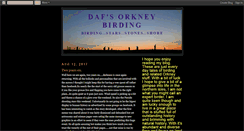 Desktop Screenshot of dafsorkneybirding.blogspot.com