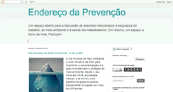 Desktop Screenshot of enderecodaprevencao.blogspot.com