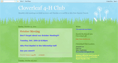 Desktop Screenshot of cloverleaf4h.blogspot.com