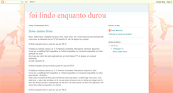 Desktop Screenshot of foilindoenquantodurou.blogspot.com