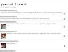 Tablet Screenshot of gracepartoftheworld.blogspot.com