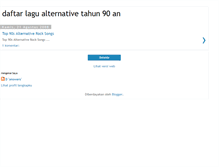 Tablet Screenshot of daftarlagualternativetahun90an.blogspot.com