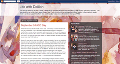 Desktop Screenshot of mylifewithdelilah.blogspot.com