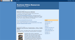 Desktop Screenshot of businessethicsresources.blogspot.com