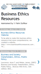 Mobile Screenshot of businessethicsresources.blogspot.com